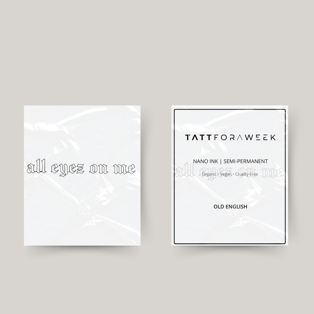 Tijdelijke tattoo all eyes on me 1