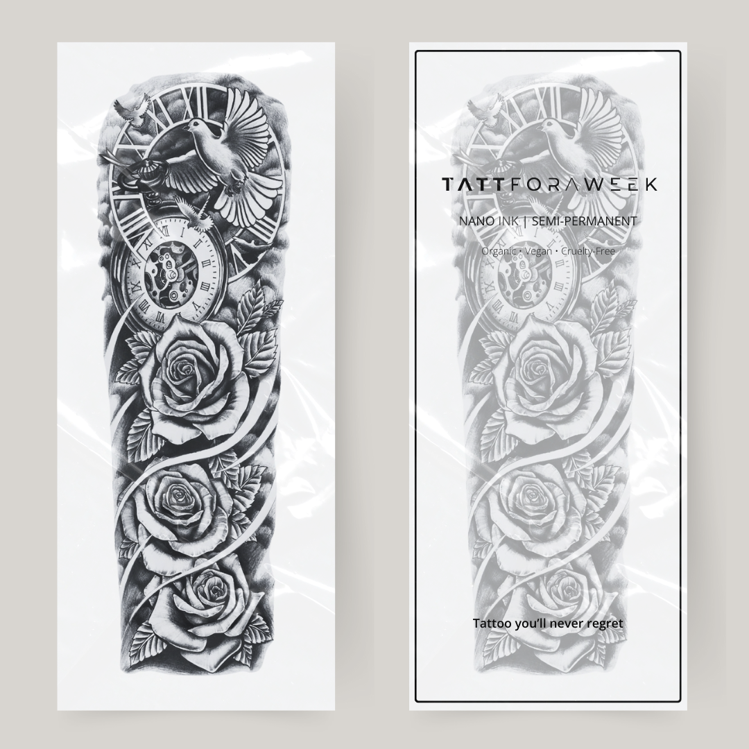 Nep tattoo sleeve duif