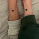 Tijdelijke tattoo zwart hartje
