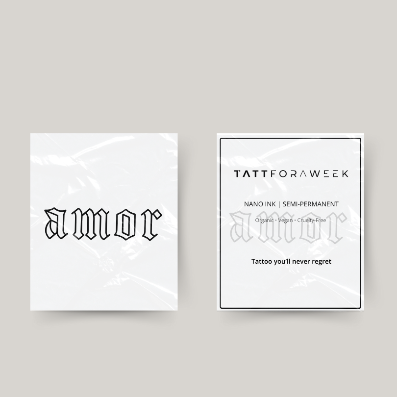 Tijdelijke tattoo amor ||