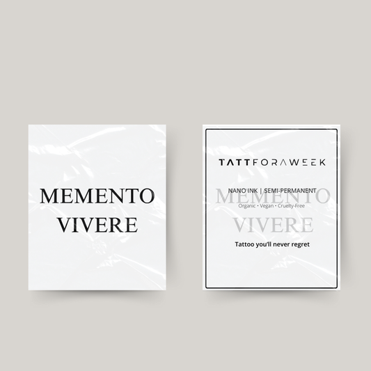 Tijdelijke tattoo momento vivere