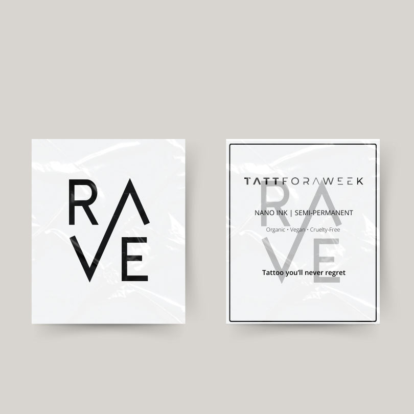 Tijdelijke tattoo rave