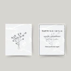 Tijdelijke tattoo bos bloemen