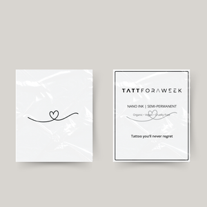 Tijdelijke tattoo hartje met lus