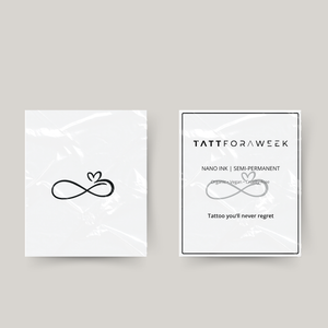 Tijdelijke tattoo infinity