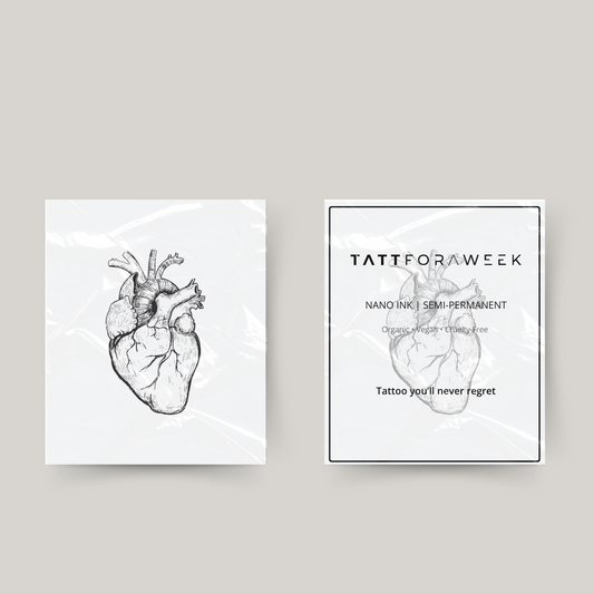 Tijdelijke tattoo organisch hart