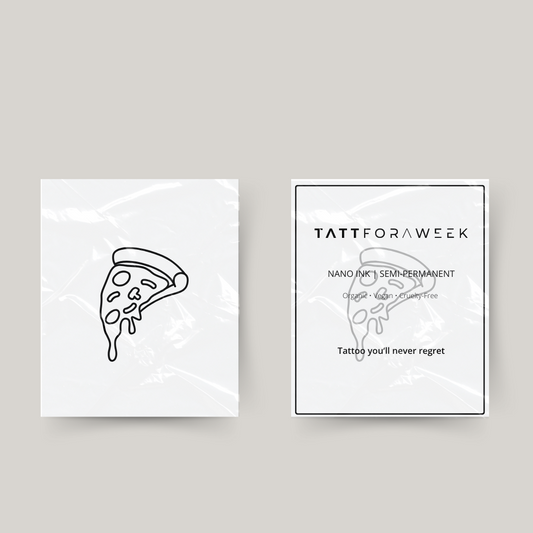 Tijdelijke tattoo pizza