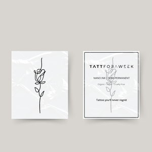 Tijdelijke tattoo sierlijke roos