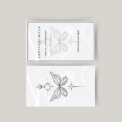 Tijdelijke tattoo unalome vlinder