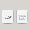 Tijdelijke tattoo walvis