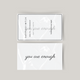 Tijdelijke tattoo you are enough