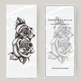 Grote nep tattoo rozen