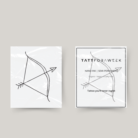 Tijdelijke tattoo pijl en boog